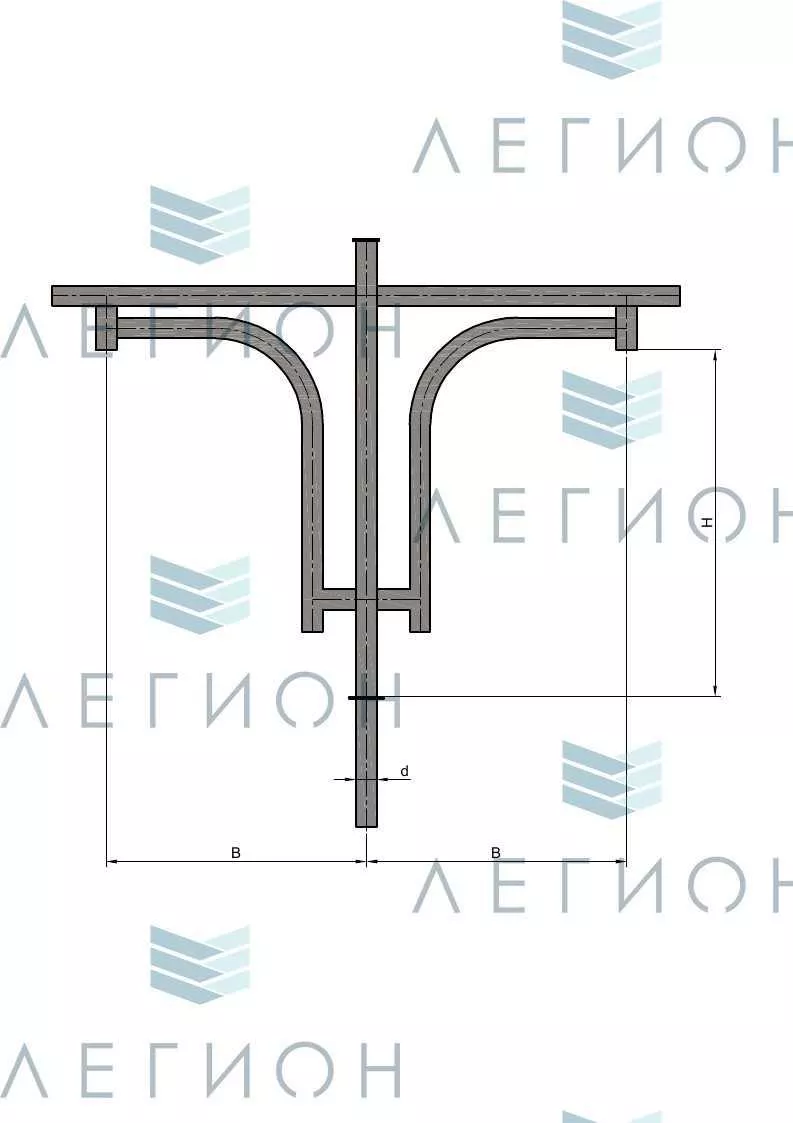 К43-0,6-0,8-1-5 кронштейн однорожковый